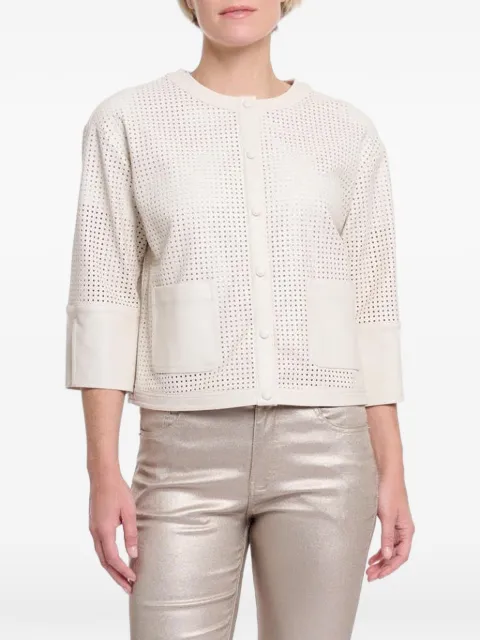 RINO & PELLE Abou perforated patch-pocket jacket