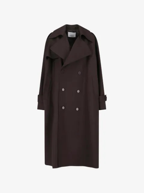 The Frankie Shop Dursley double-breasted trench coat