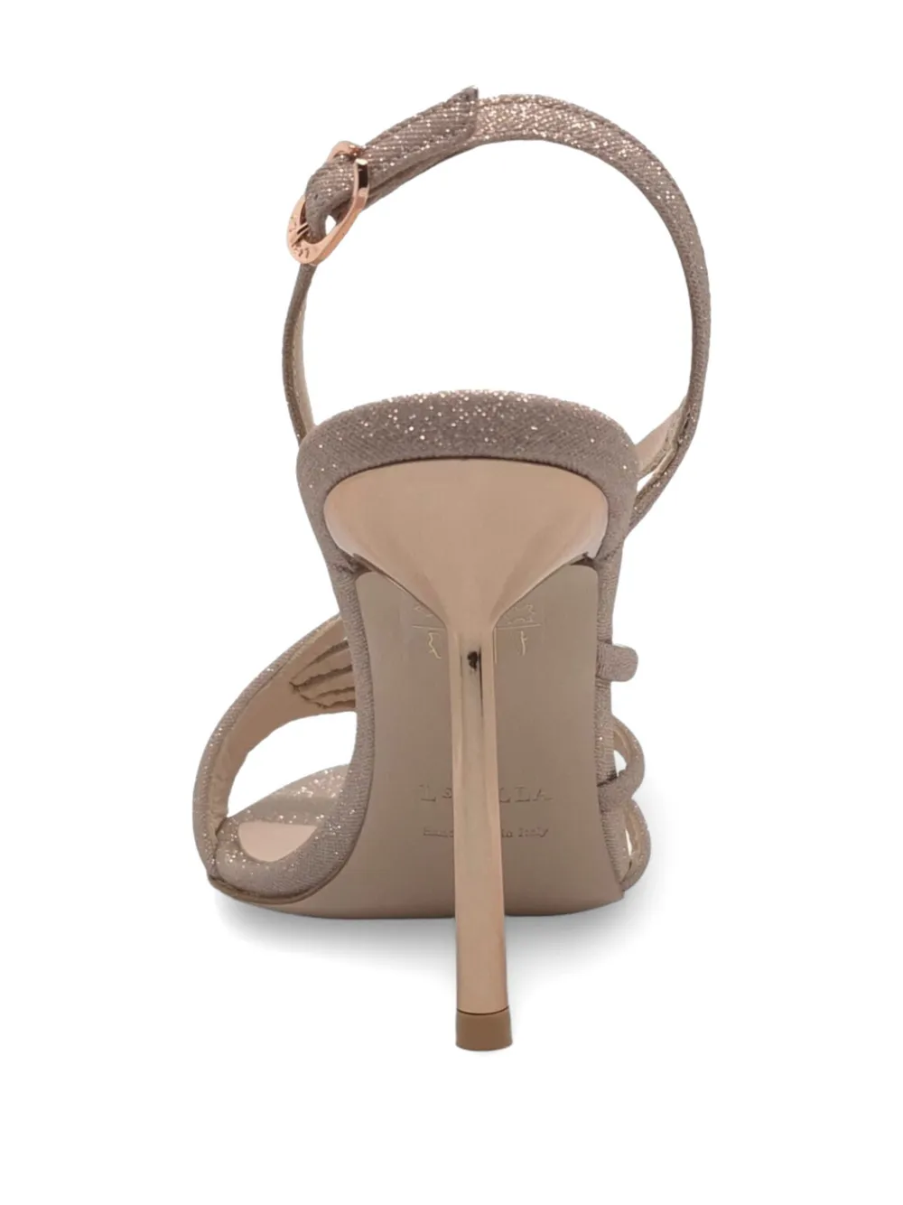 Le Silla glitter-effect heeled sandals Beige