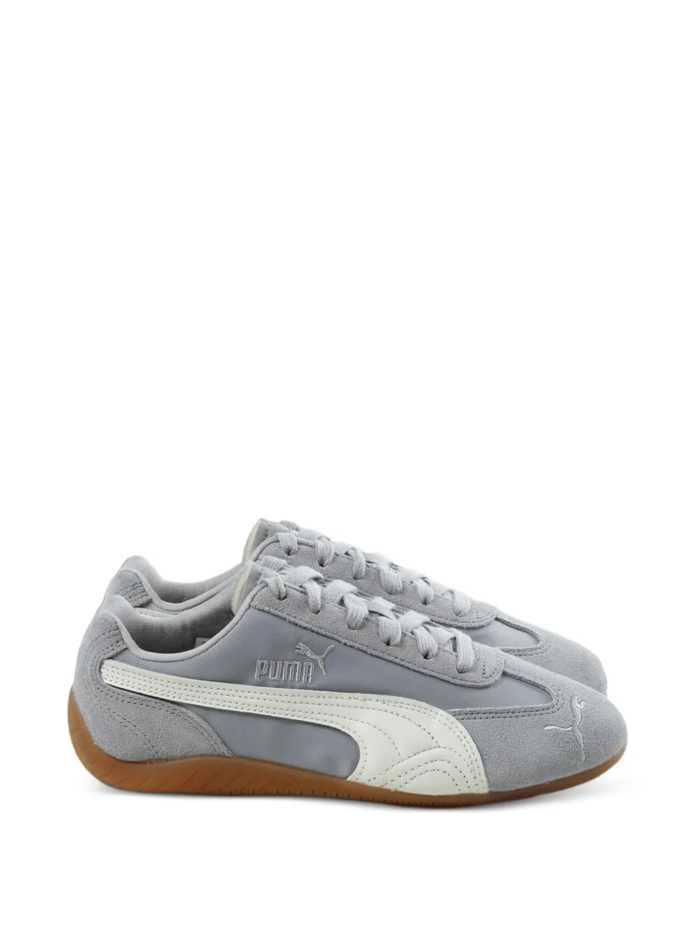 PUMA Speedcat suede-panelled logo-embroidered sneakers Grijs