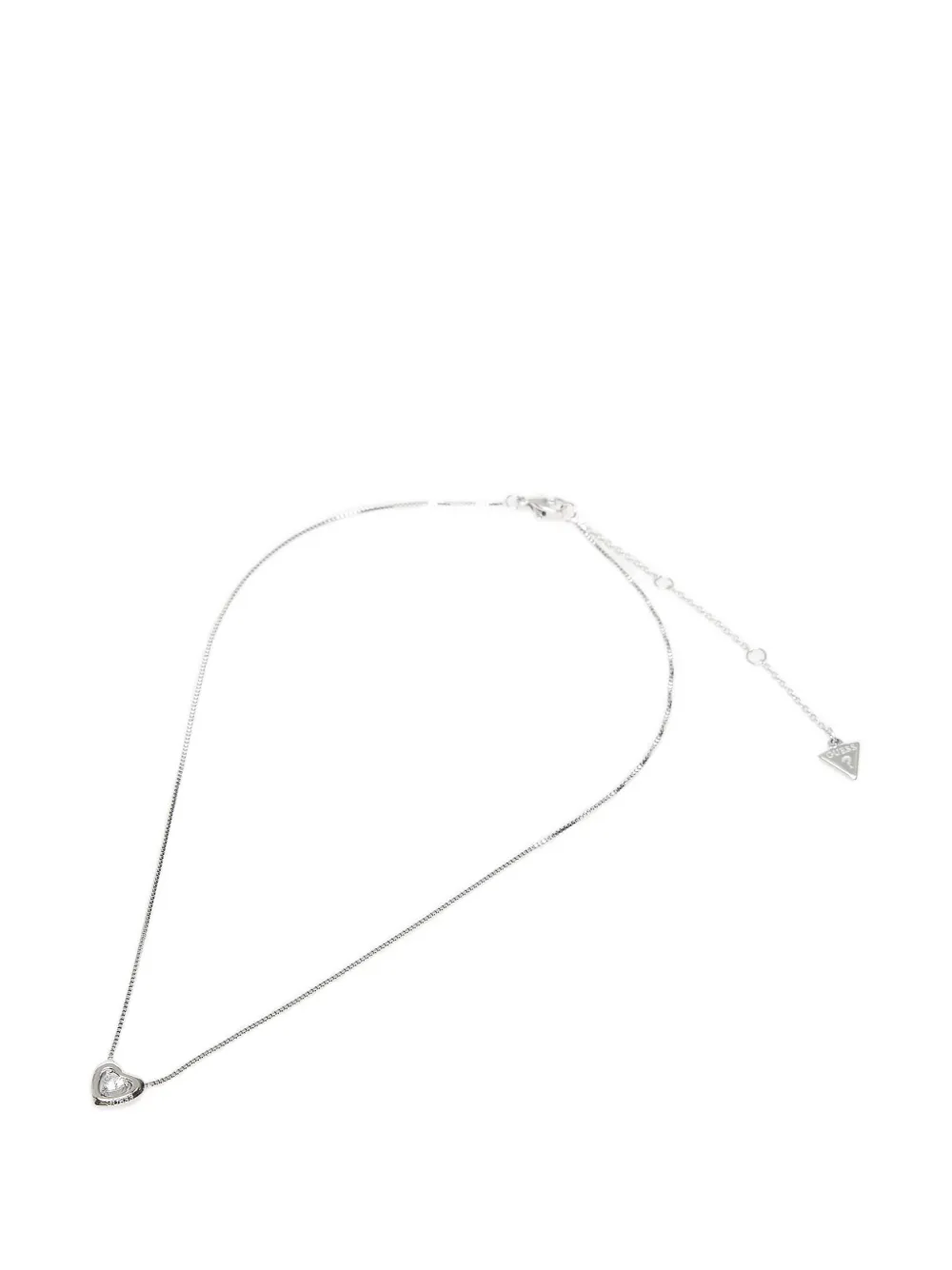 GUESS USA crystal heart-pendant necklace