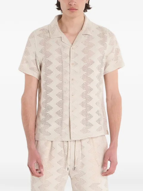 GUESS USA chevron-knit shirt