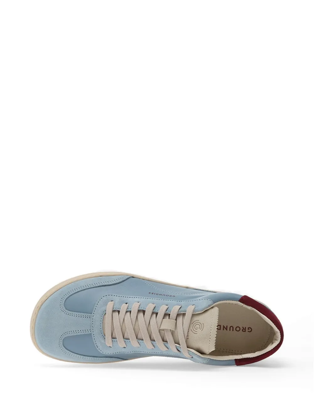  Groundies Zapatillas De Ante Con Paneles - Azul 