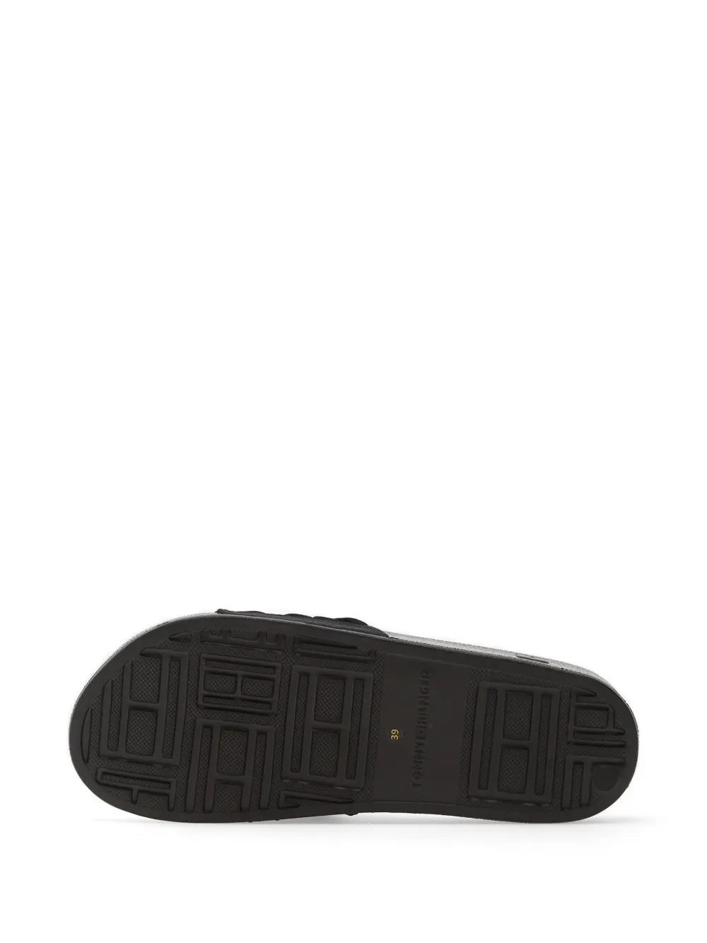 Tommy Hilfiger braided-strap slides Zwart