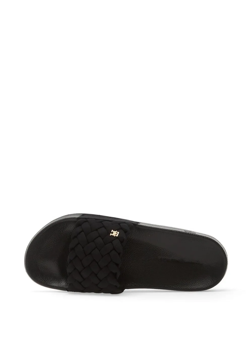 Tommy Hilfiger braided-strap slides Zwart