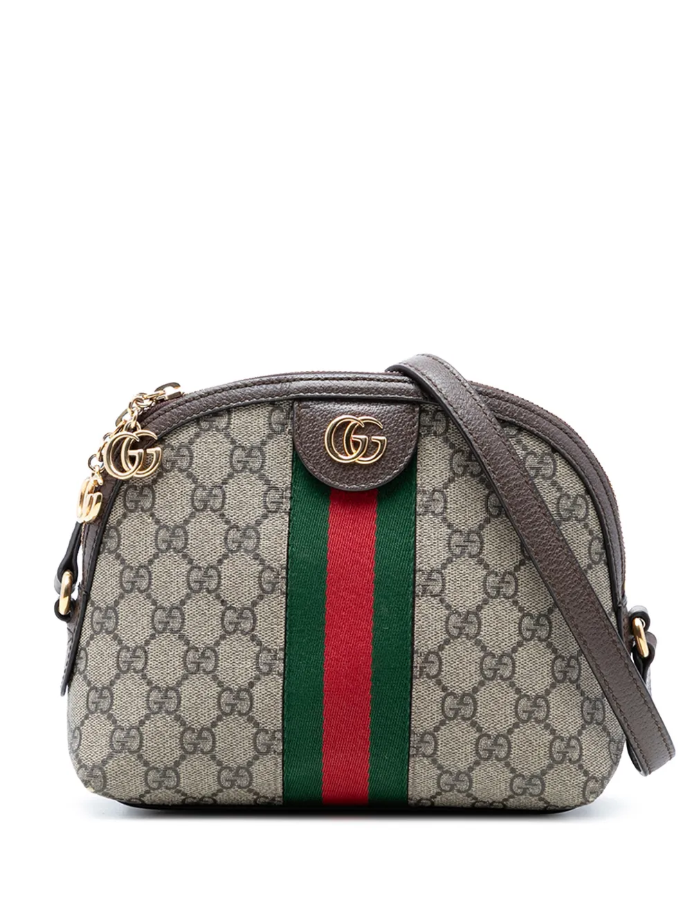 Gucci Pre-Owned 2016-2026 Small GG Supreme Web Ophidia Dome crossbody bag - Toni neutri