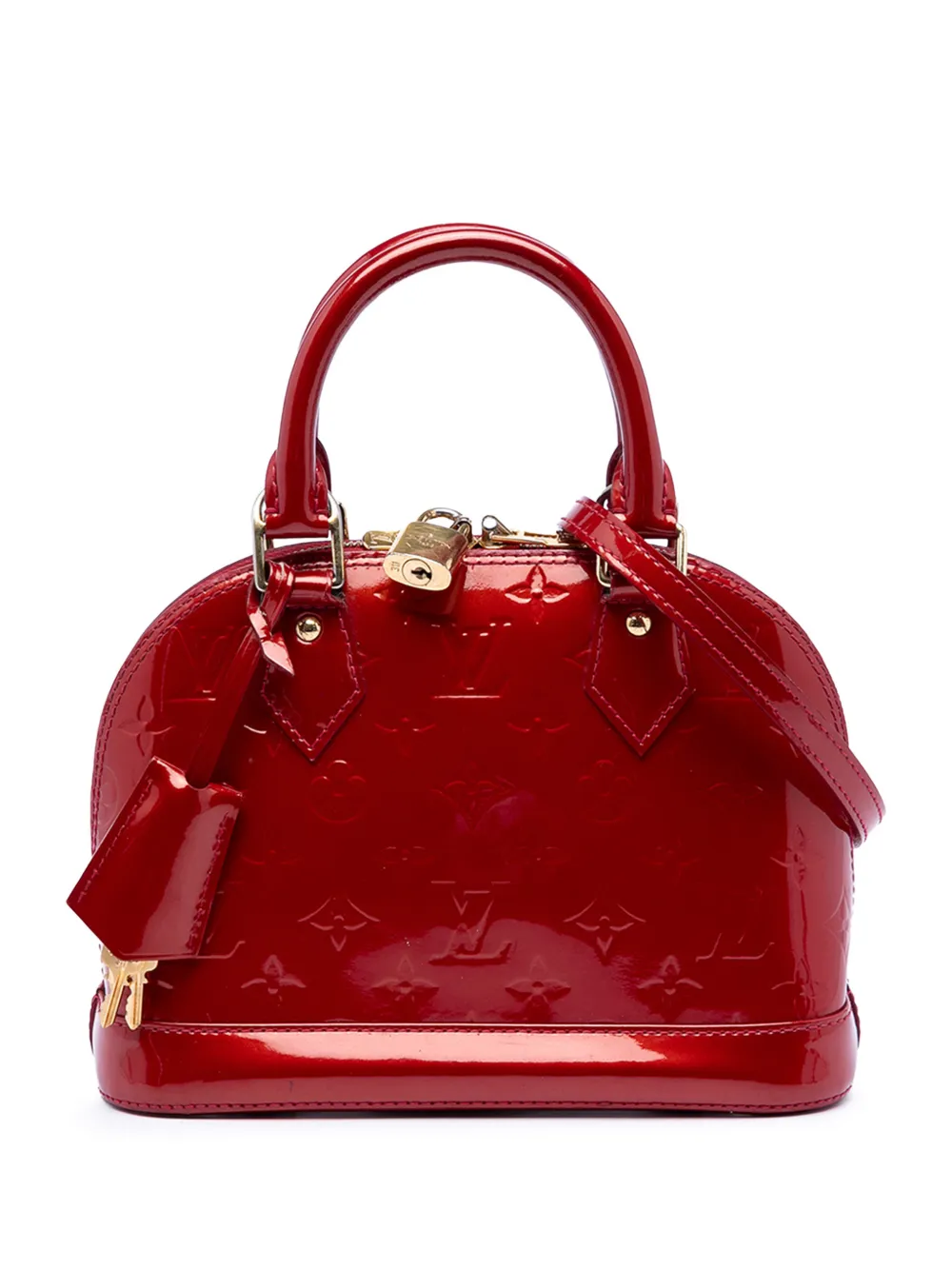 Louis Vuitton Pre-Owned 2014 Monogram Vernis Alma BB satchel - Rosso