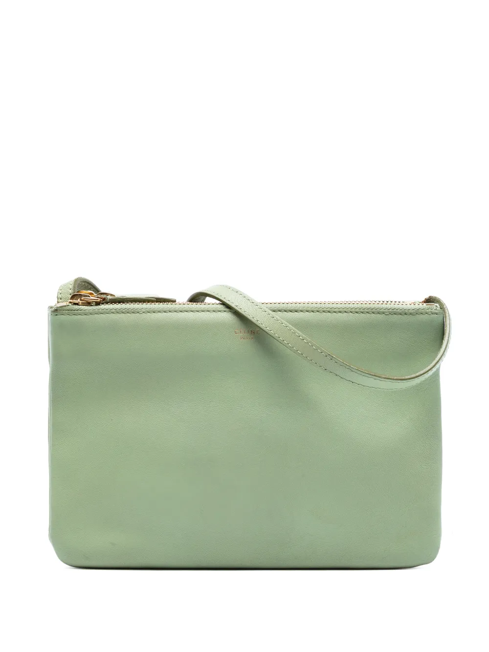 Celine Pre-Owned 2013 Small Lambskin Trio crossbody bag - Verde