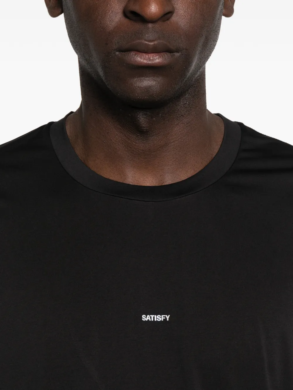 Satisfy Auralite T-shirt met ronde hals Zwart
