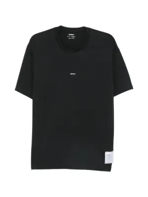 Comme Des Garçons Shirt Asymmetric zip-detail T-shirt | Black