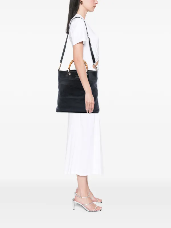 Gucci Pre-Owned 2016-2026 トールレザー バンブーショッパー トート