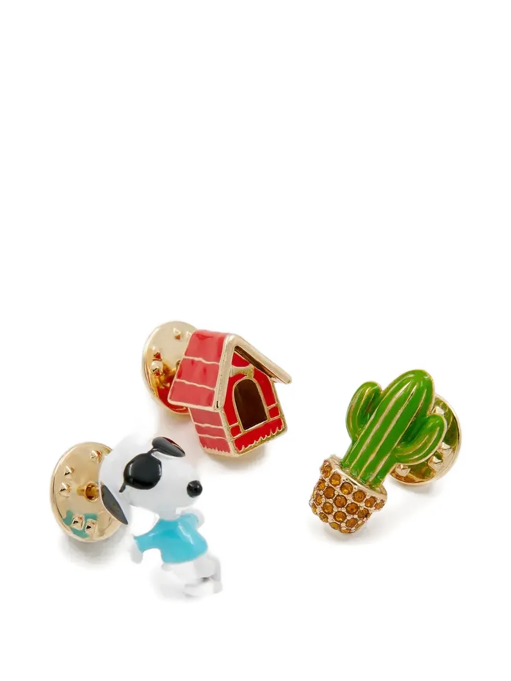 Essentiel Antwerp Snoopy-motif pins (set of three) - Mehrfarbig