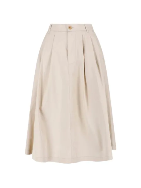 ASPESI pleated cotton skirt