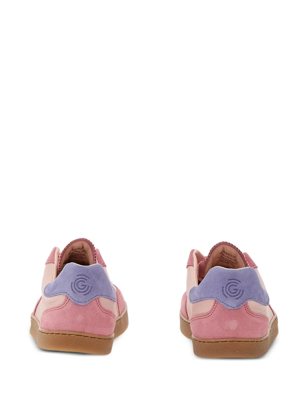 GROUNDIES Panama suede-panelled sneakers Roze