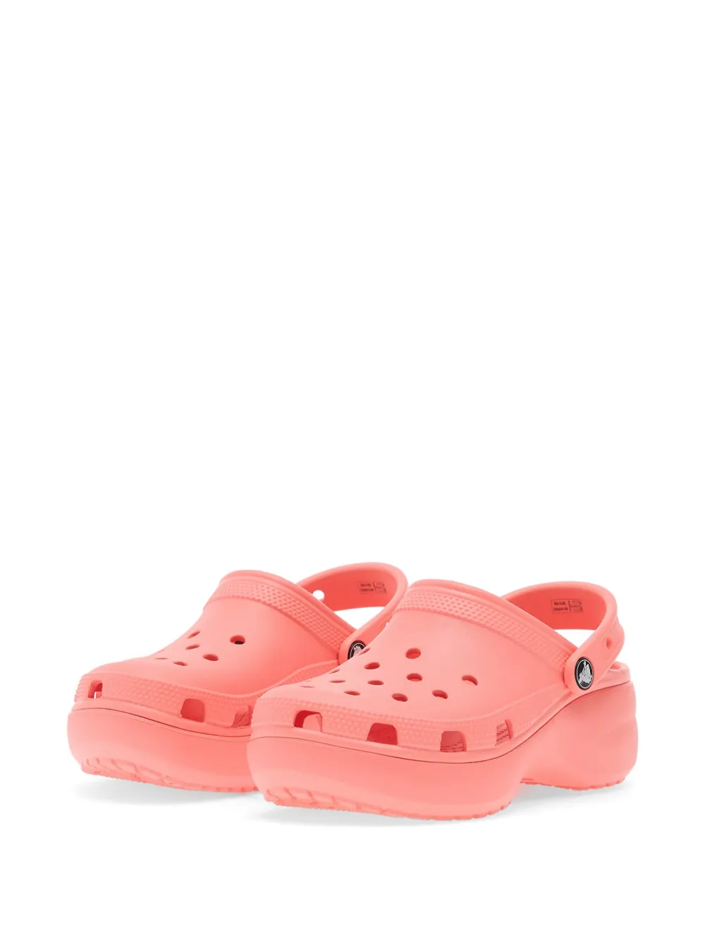 Crocs Ankle-strap Platform Slides In Pink