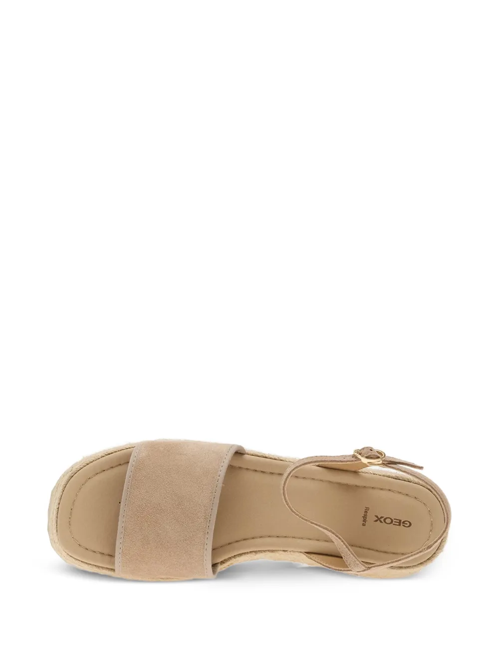 Geox Alemeria suede platform sandals Beige