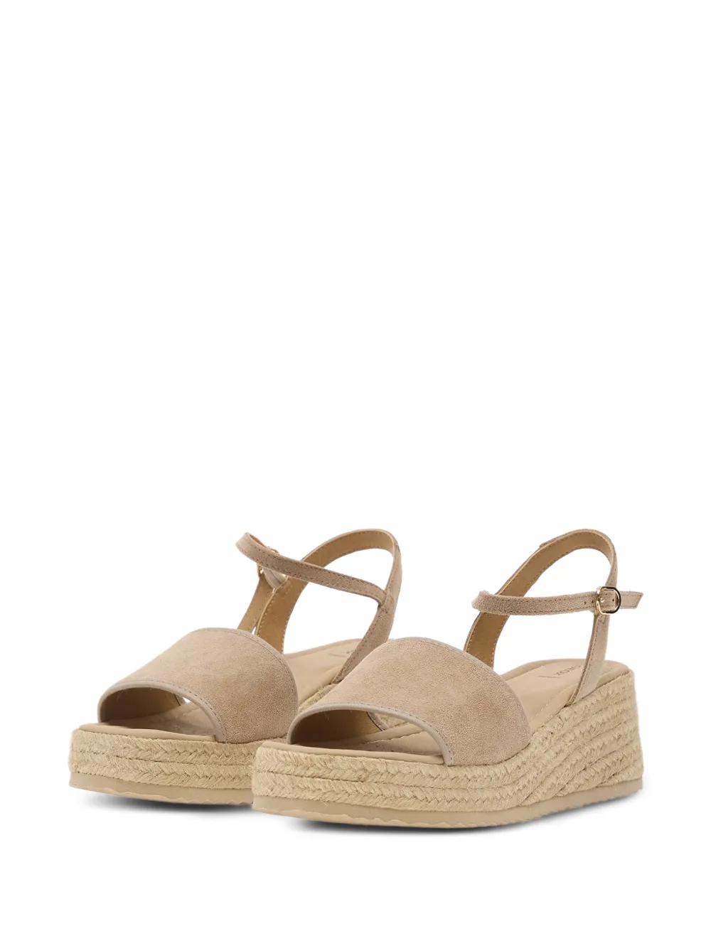 Geox Alemeria suede platform sandals Beige