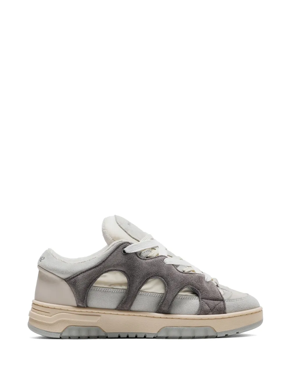Paura panelled cut-out sneakers - Toni neutri