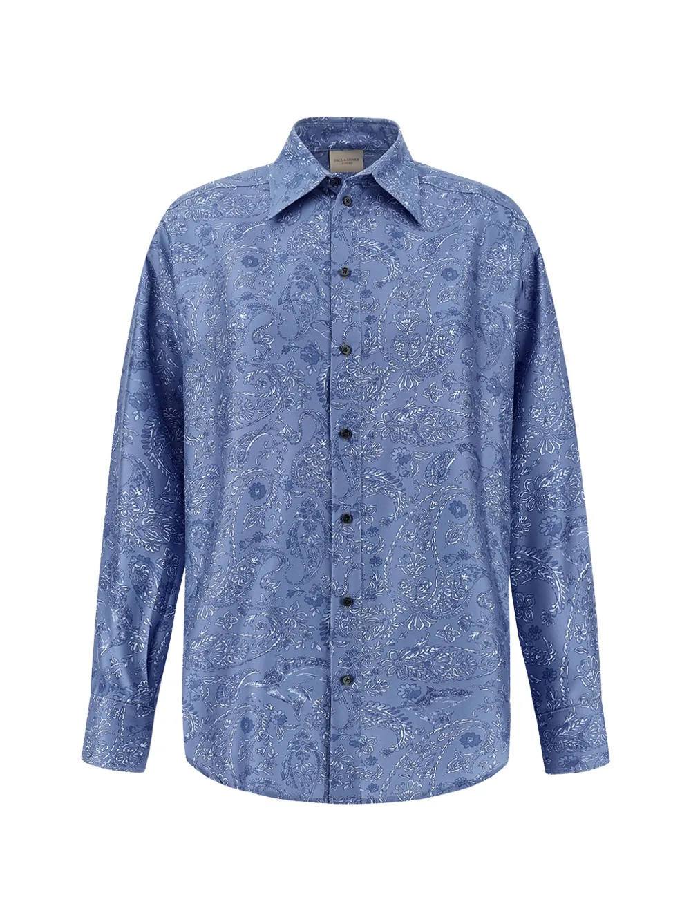Paul & Shark paisley-print silk overshirt - Blu