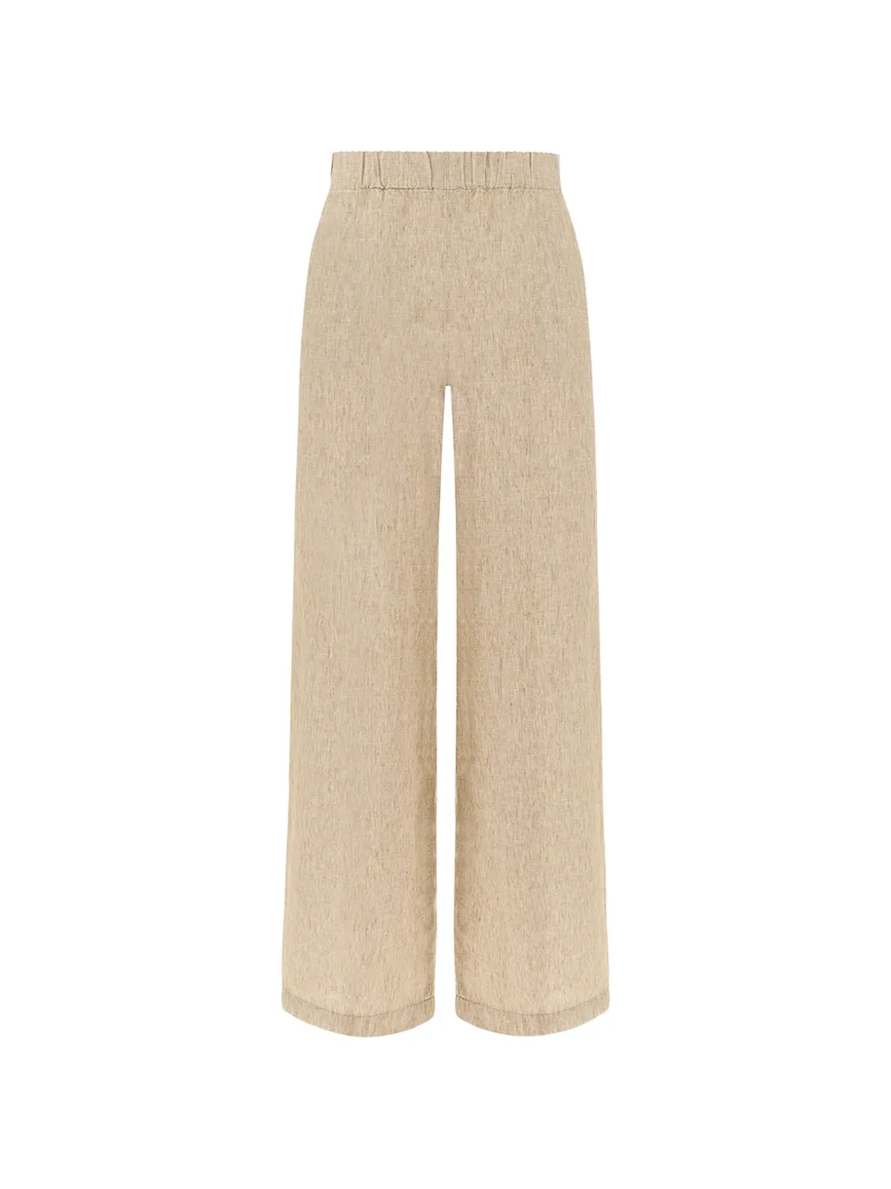 Paul & Shark Linen Palazzo Pants In Brown