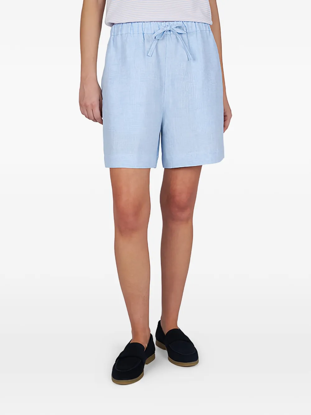 Paul & Shark Linnen shorts Blauw
