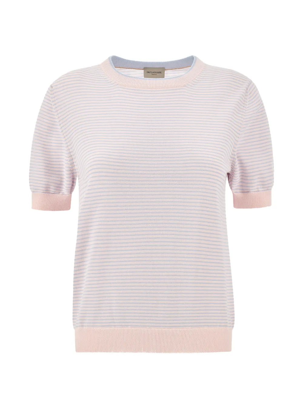 Paul & Shark striped short-sleeve sweater - Rosa
