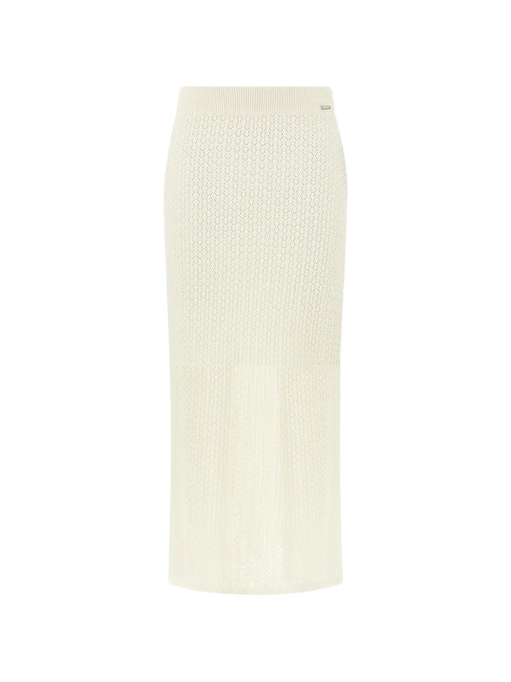 Paul & Shark openwork-knit linen midi skirt - Toni neutri