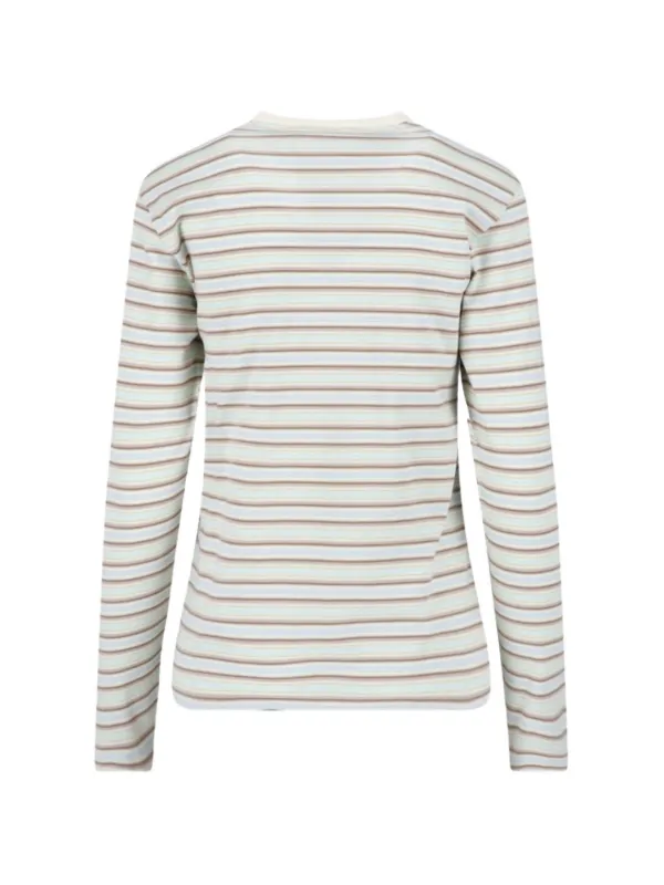 Auralee ストライプ ロングTシャツ | グリーン | FARFETCH JP