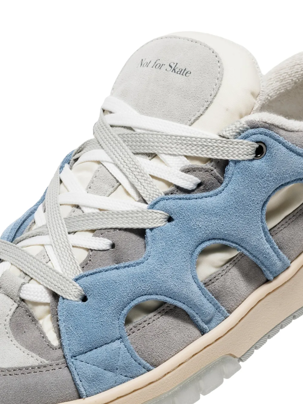 Paura suede-panelled sneakers Grijs