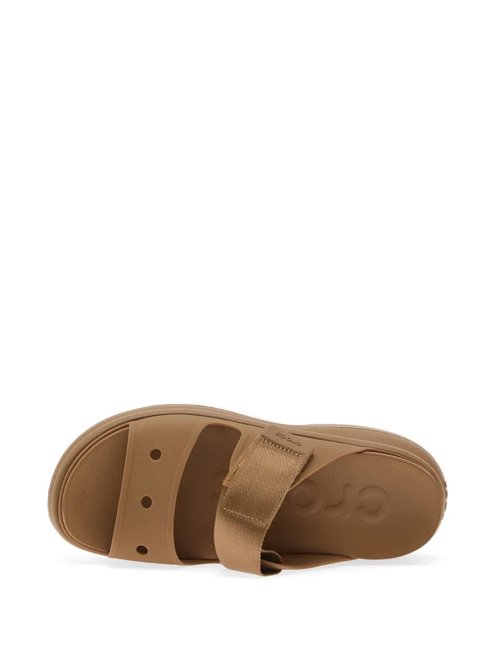 Crocs Soho Two Platform Touch-strap Sandals In Brown