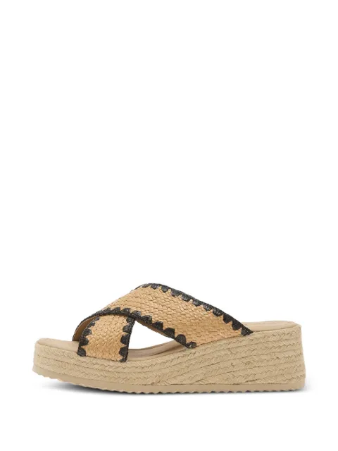 Geox Alemeria crossover-strap platform sandals