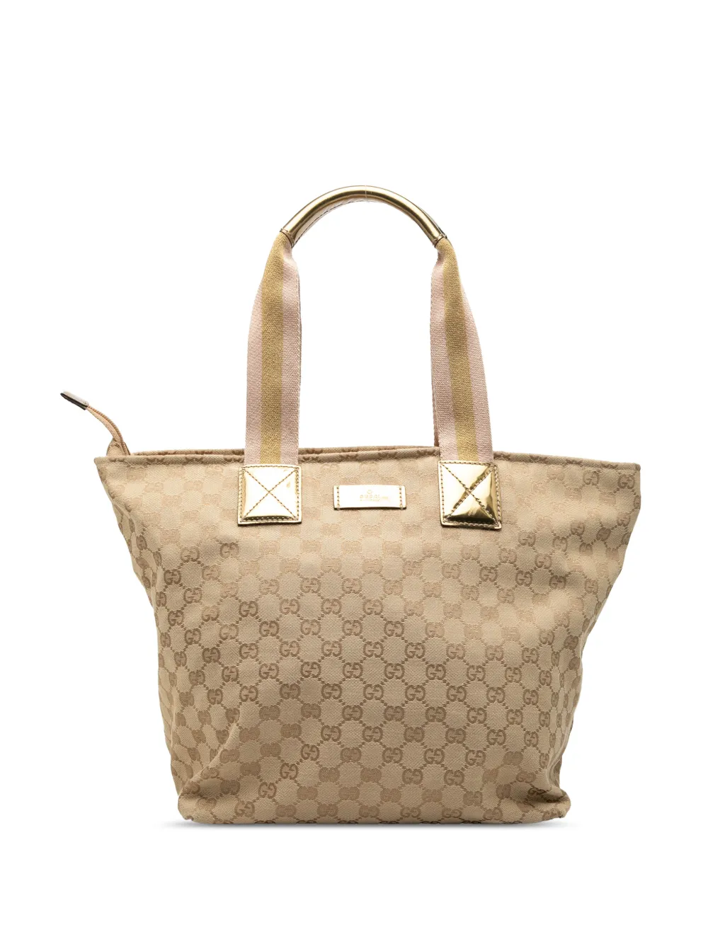Gucci Pre-Owned 2000-2015 GG Canvas Web tote bag - Gold