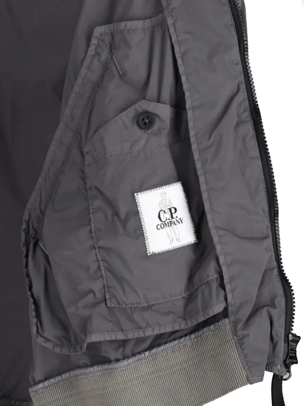 C.P. Company logo-detail Bomber Jacket | Grey | FARFETCH