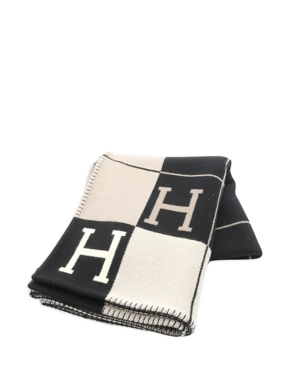 Hermès Pre-Owned 2010s Avalon 3 blanket - Nero