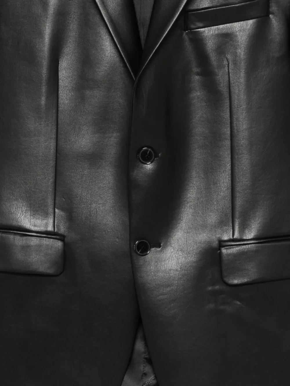 Karl Lagerfeld Jack met enkele rij knopen Zwart