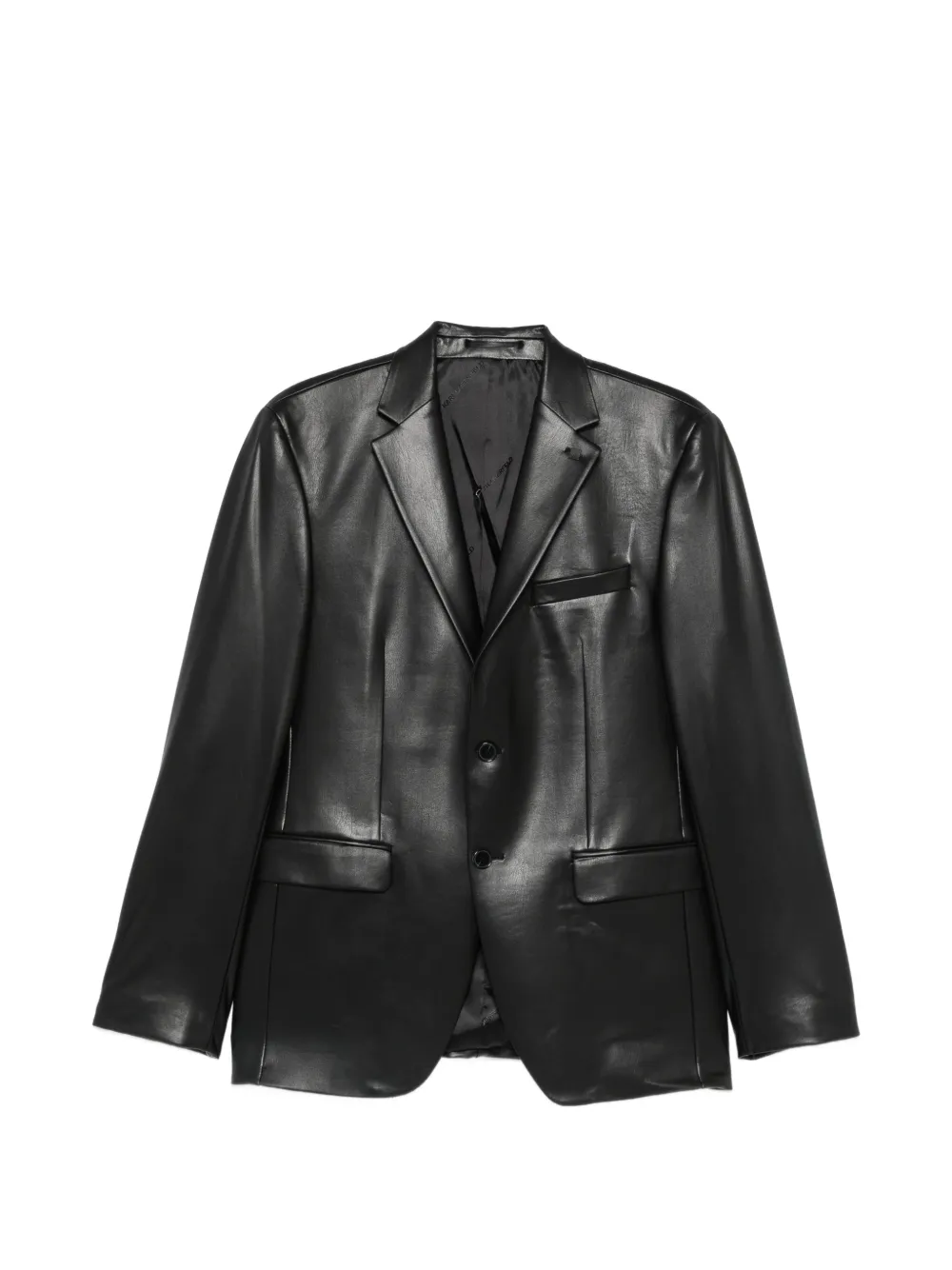 Karl Lagerfeld notched-lapels single-breasted jacket - Nero