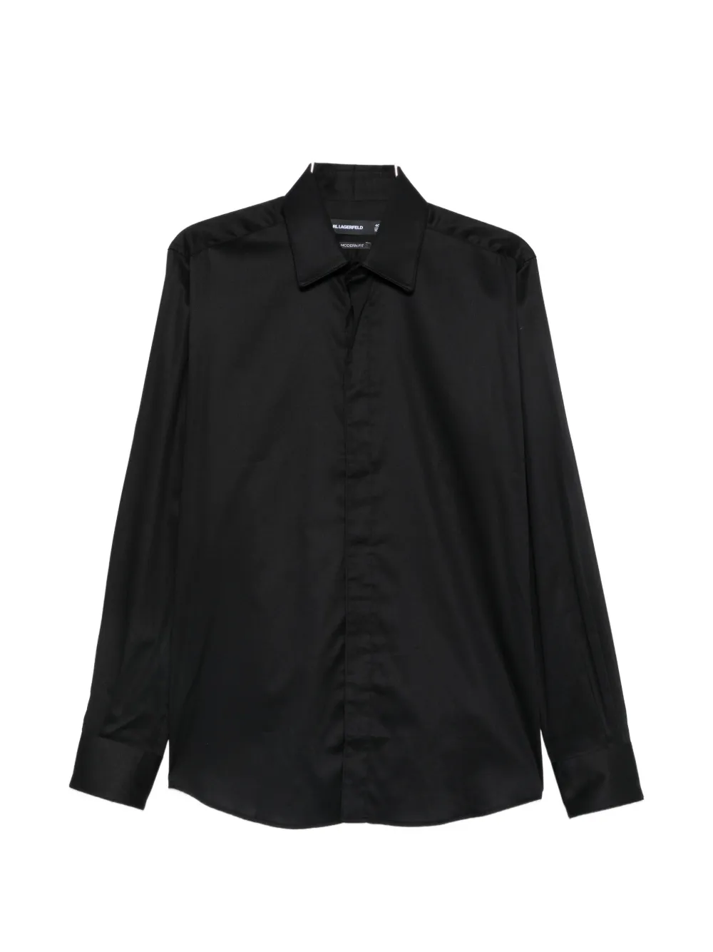 Karl Lagerfeld concealed-front shirt - Nero