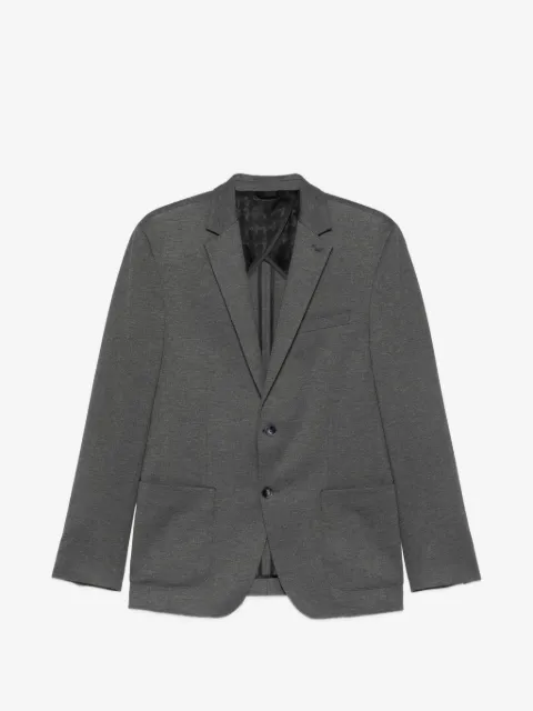 Karl Lagerfeld melange-effect single-breasted blazer