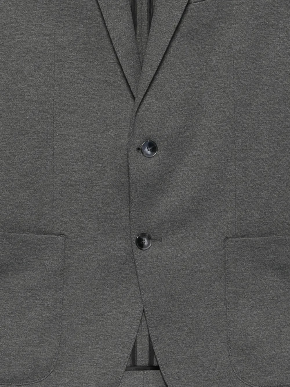 Karl Lagerfeld melange-effect single-breasted blazer Grijs