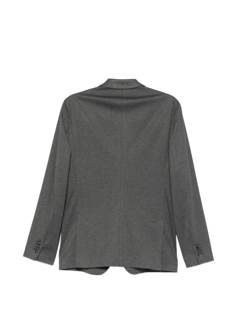 Karl Lagerfeld melange-effect single-breasted blazer Grijs
