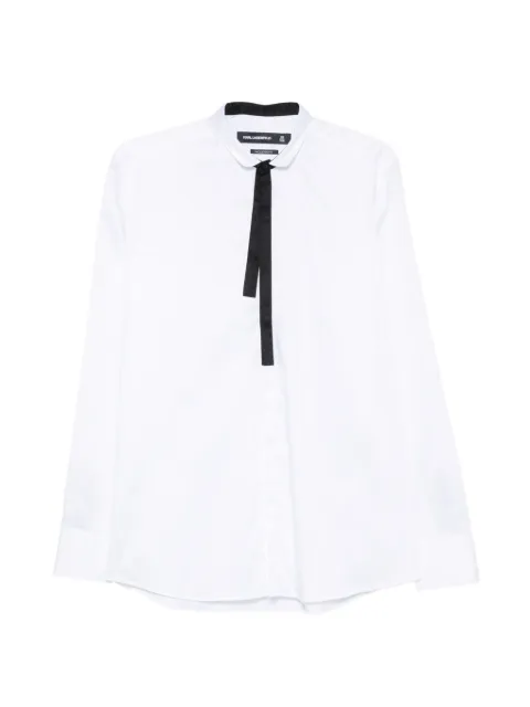 Karl Lagerfeld tie-neck shirt