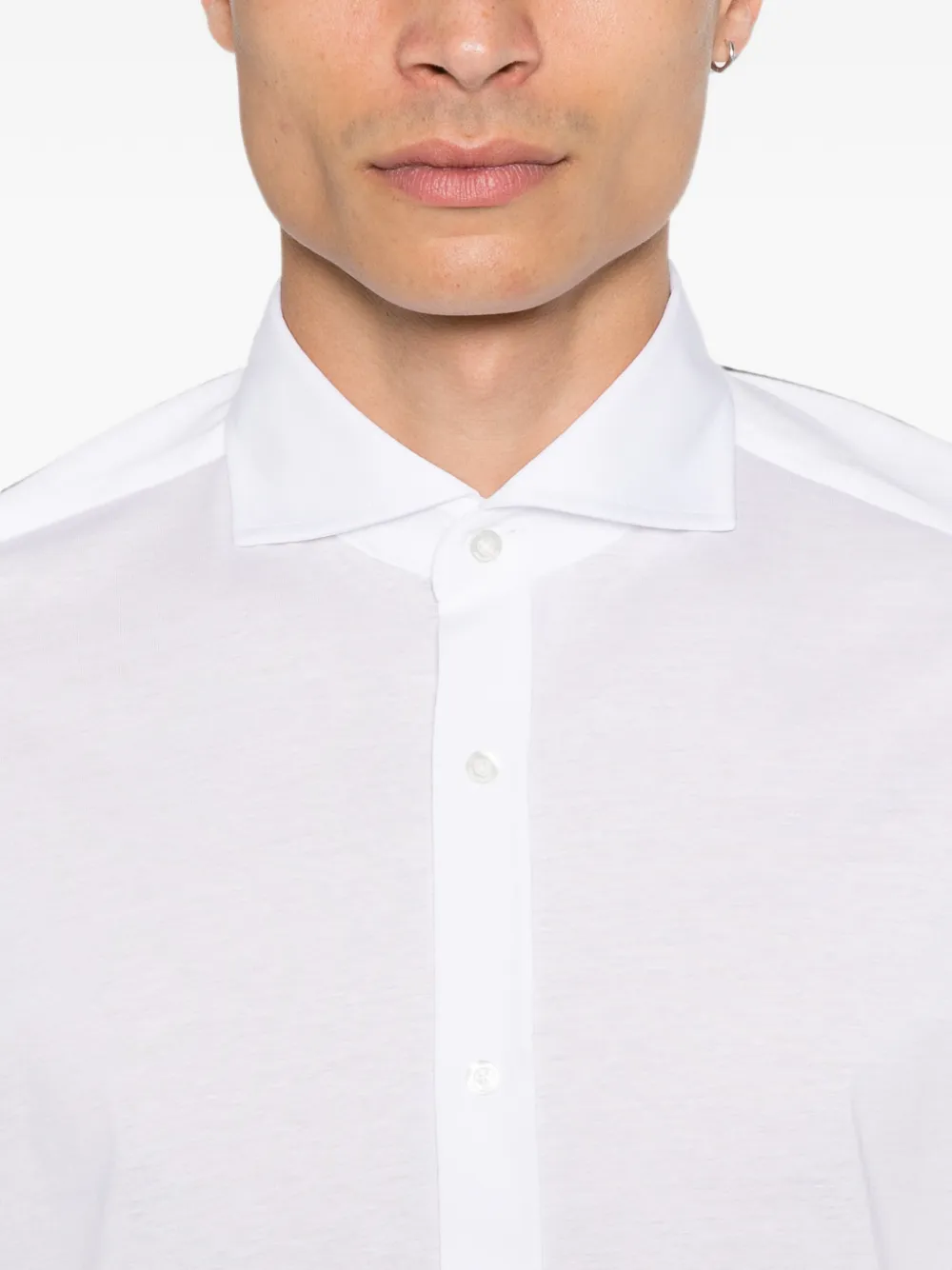 Karl Lagerfeld Modern Fit overhemd met knoopsluiting Wit