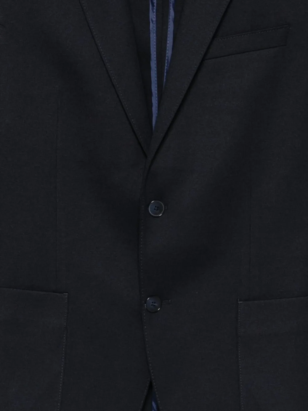 Karl Lagerfeld Smart single-breasted notch-lapels blazer Zwart