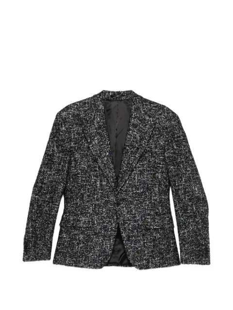 Karl Lagerfeld glitter-effect tweed blazer