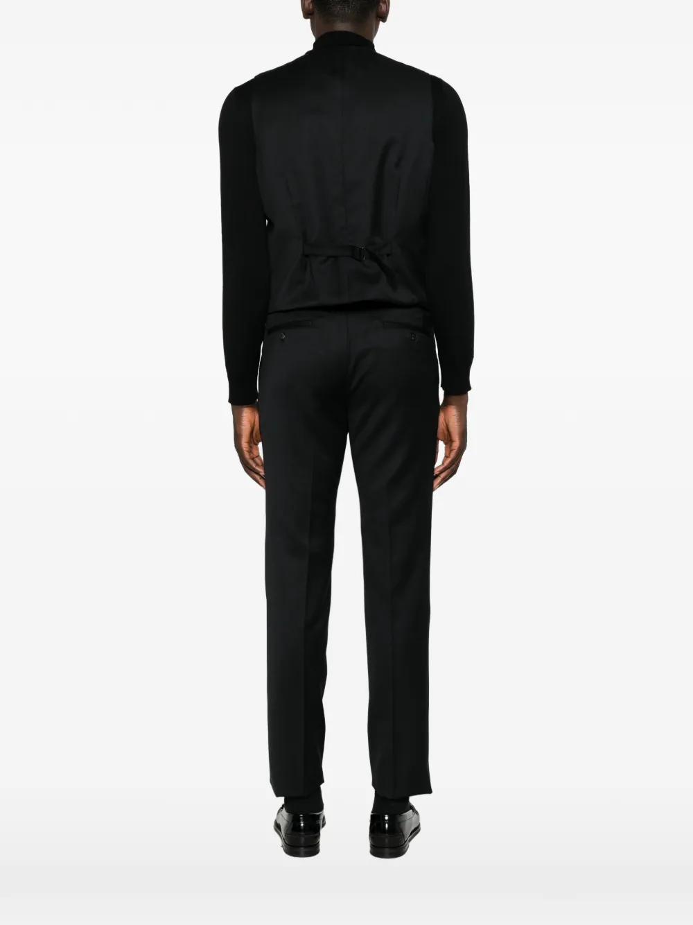 Karl Lagerfeld Gilet met gekerfde revers en knopen Zwart