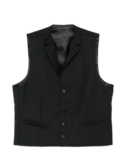 Karl Lagerfeld notch-lapel button-up waistcoat