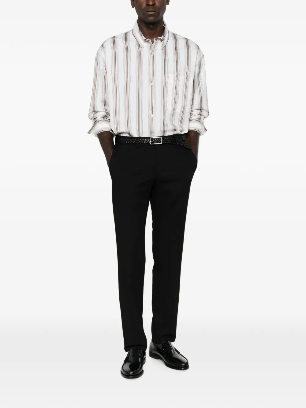Karl Lagerfeld Edge broek Zwart