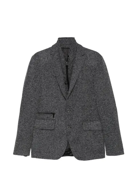 Karl Lagerfeld layered-design textured-finish blazer