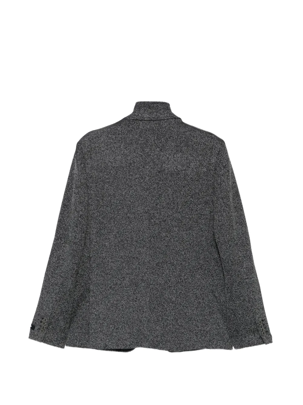 Karl Lagerfeld layered-design textured-finish blazer Zwart