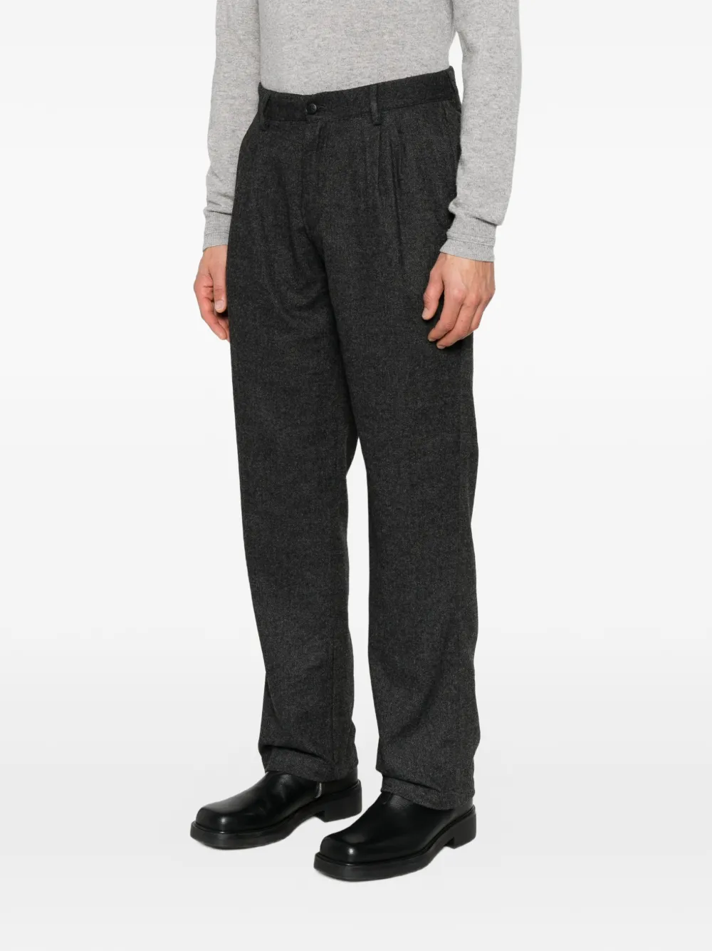Karl Lagerfeld KL-Clifford pleated trousers Grijs